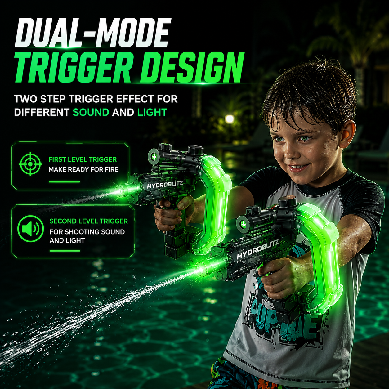 HydroBlitz™ Neon Water Blaster